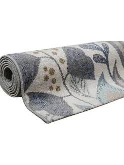 Indoor-/ Outdoor-Läufer in Beige/ Blau