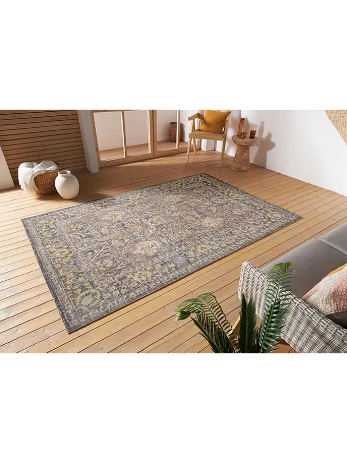 Indoor-/ Outdoor-Teppich "Cairo" in Grau/ Bunt
