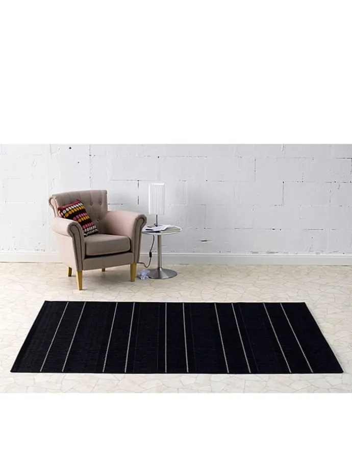 Indoor-/ Outdoor-Teppich "Fürth" in Schwarz