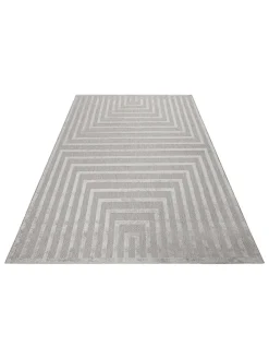 Indoor-/ Outdoor-Teppich in Hellgrau