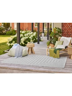 Indoor-/ Outdoor-Teppich in Hellgrau