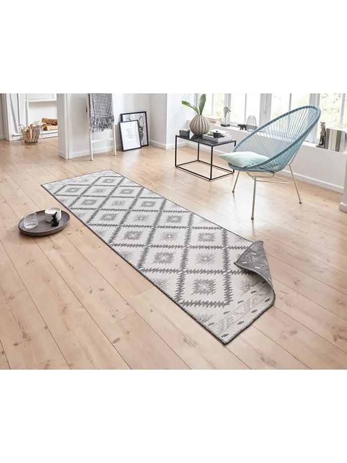 Indoor-/ Outdoor-Teppich "Malibu" in Grau/ Creme