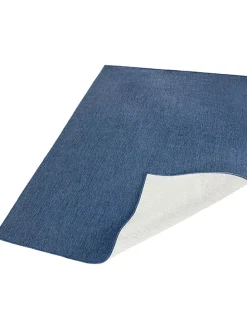 Indoor-/ Outdoor-Teppich "Miami" in Blau/ Creme