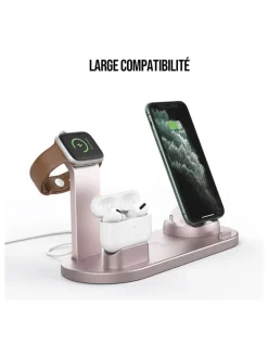 Induktions-Docking-Station in Rosa