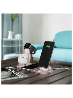 Induktions-Docking-Station in Rosa