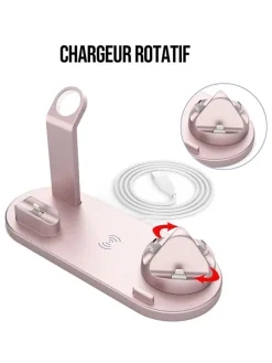 Induktions-Docking-Station in Rosa
