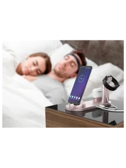 Induktions-Docking-Station in Rosa