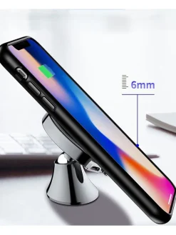 Induktions-Kfz-Smartphone-Halterung in Schwarz