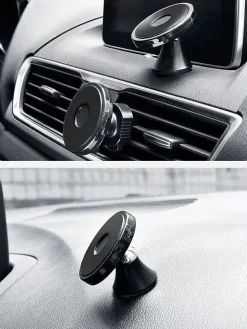 Induktions-Kfz-Smartphone-Halterung in Schwarz