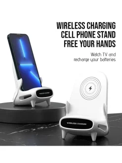 Induktions-Ladestation in Weiß