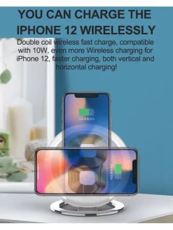 Induktions-Ladestation mit Bluetooth-Lautsprecher in Gold