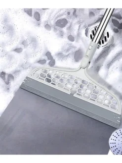 2in1-Glas- & Boden-Abzieher in Grau