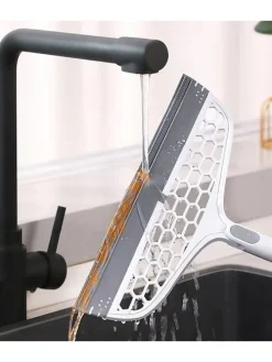 2in1-Glas- & Boden-Abzieher in Grau