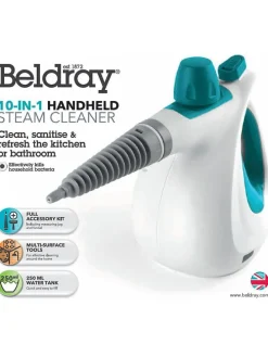 10in1-Handdampfreiniger in Weiß/ Blau