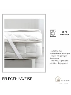 Inkontinenz Matratzenauflage Matratzenschoner Wasserdicht Bett Schutz in Weiß