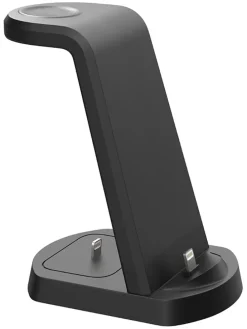 3in-1-Ladestation in Schwarz