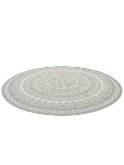 In-/Outdoorteppich Bamberg in Weißgrau / Weiß