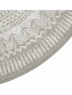 In-/Outdoorteppich Bamberg in Weißgrau / Weiß
