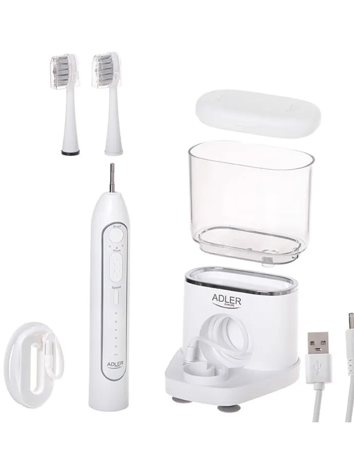 2-in-1-Schallzahnbürste mit Munddusche "AD 2180" in Weiß