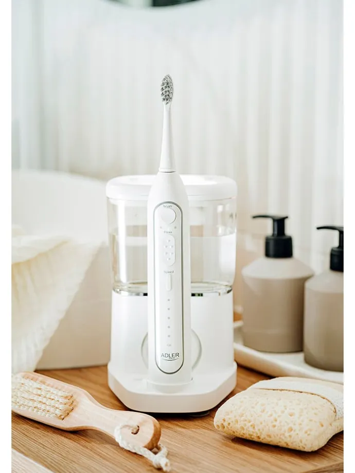 2-in-1-Schallzahnbürste mit Munddusche "AD 2180" in Weiß