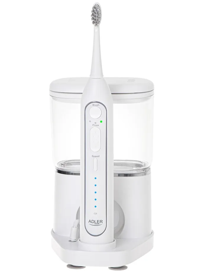 2-in-1-Schallzahnbürste mit Munddusche "AD 2180" in Weiß