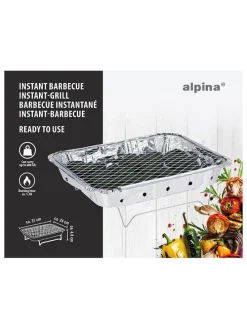 Instant-Grill in Silber - (B)31 x (H)24 cm