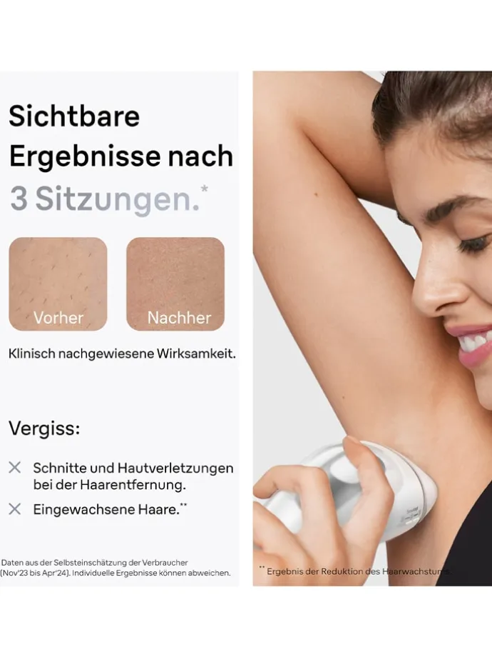 IPL-Haarentfernungsgerät "Silk-expert Pro IPL PL3122" in Weiß/ Silber