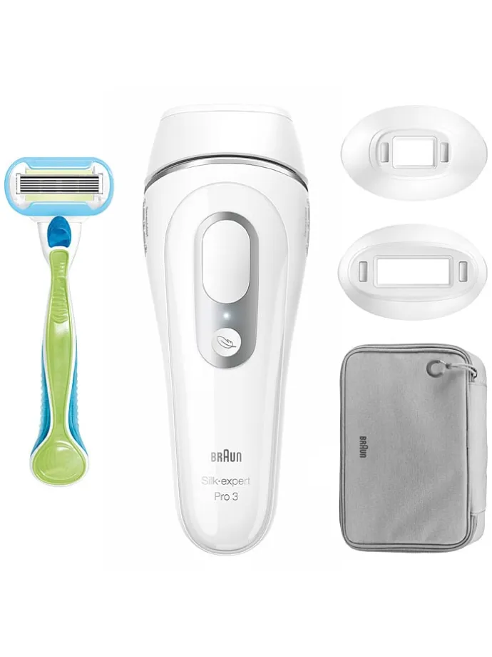 IPL-Haarentfernungsgerät "Silk-expert Pro IPL PL3122" in Weiß/ Silber