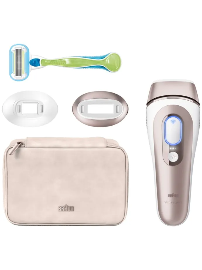 IPL-Haarentfernungsgerät "Silk-expert Pro IPL PL7147" in Weiß/ Rosa