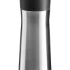 Isolierbecher "Impulse" in Silber/ Schwarz - 350 ml