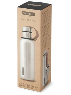 Isolierflasche in Silber/ Schwarz - 500 ml