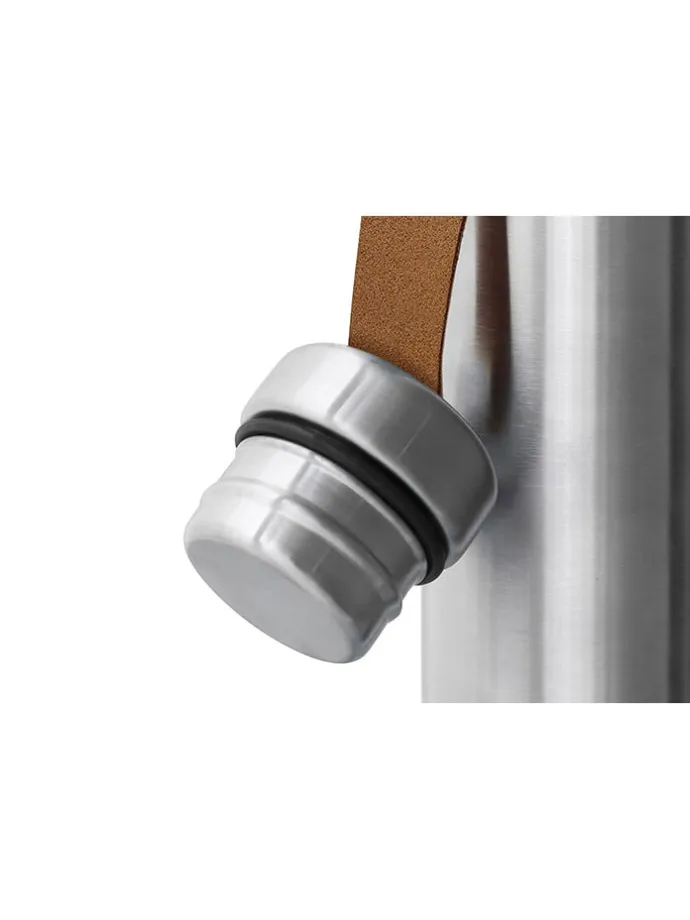 Isolierflasche in Silber/ Schwarz - 500 ml