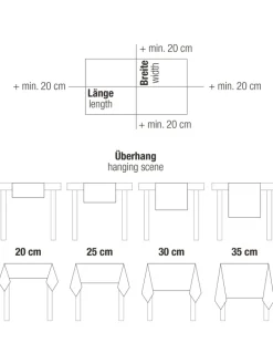 Jacquard, Baumwollmischung, Gewebt Tischdecke Alcona in creme