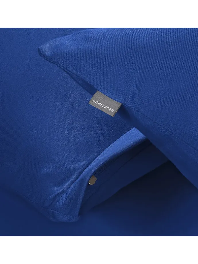 Jersey-Kissenhülle "Jessi" in Blau