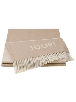 JOOP! FINE-DOUBLEFACE Plaid 130x180 cm, Creme-Natur