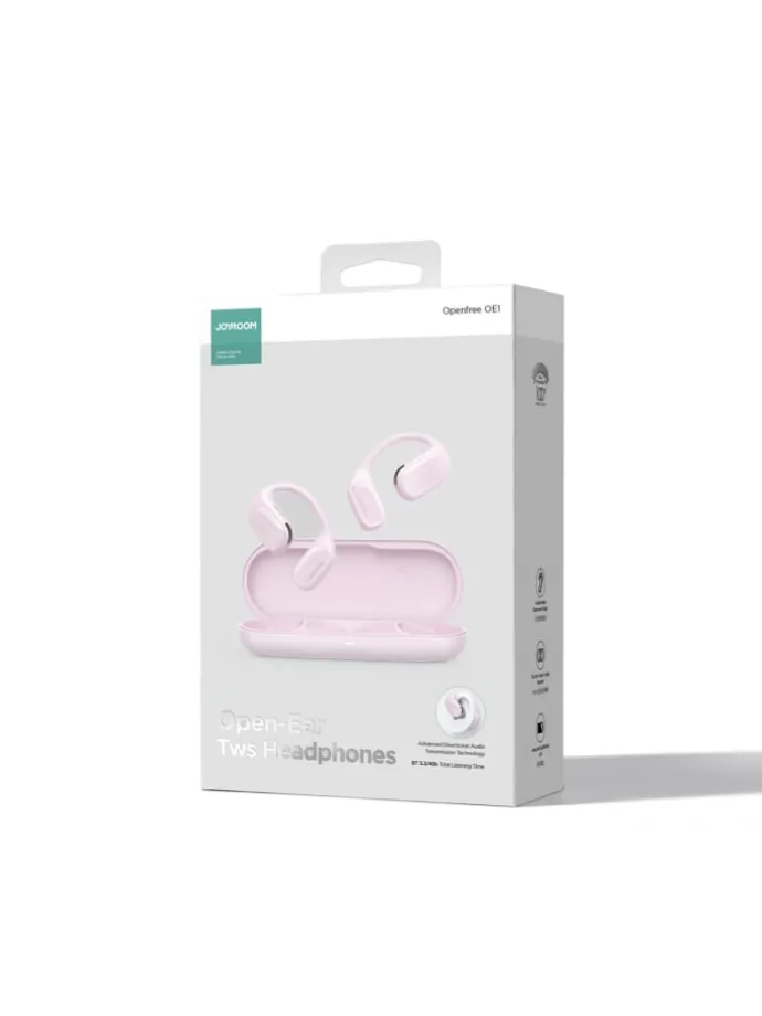Joyroom Openfree JR-OE1 kabellose On-Ear-Kopfhörer Rosa in Rosa