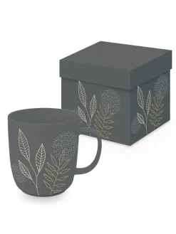 Jumbotasse ''Pure Meadow'' in Grau - 400 ml