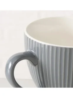 Jumbotasse "Ranura" in Grau - 420 ml