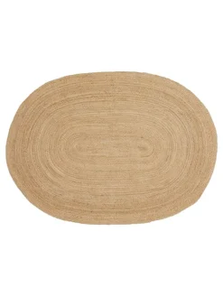 Jute-Teppich "Bombay" in Hellbraun - (L)200 x (B)140 cm