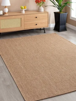 Jute-Teppich in Hellbraun