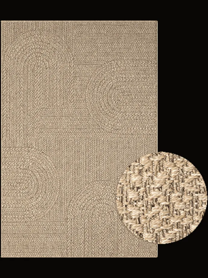 Juteteppich Kansas F in Natur