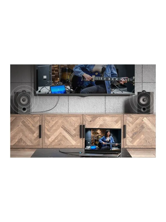 Kabel HDMI 2.0 - 4K 60Hz, PVC, Aluminium 2m HDMI-Kabel (schwarz)