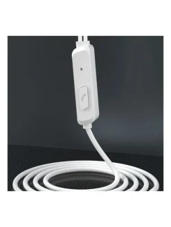 kabelgebundene Kopfhörer 1,2 m Weiß in Weiß