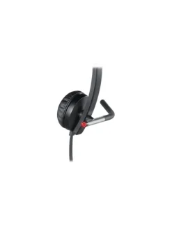 Kabelgebundenes PC Headset - USB Headset mit Bedienelement in Schwarz