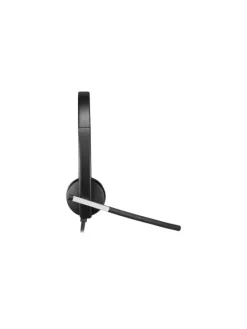 Kabelgebundenes PC Headset - USB Headset mit Bedienelement in Schwarz