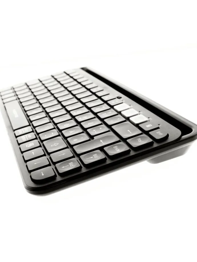 Kabellose Bluetooth Tastatur QWERTY in Schwarz