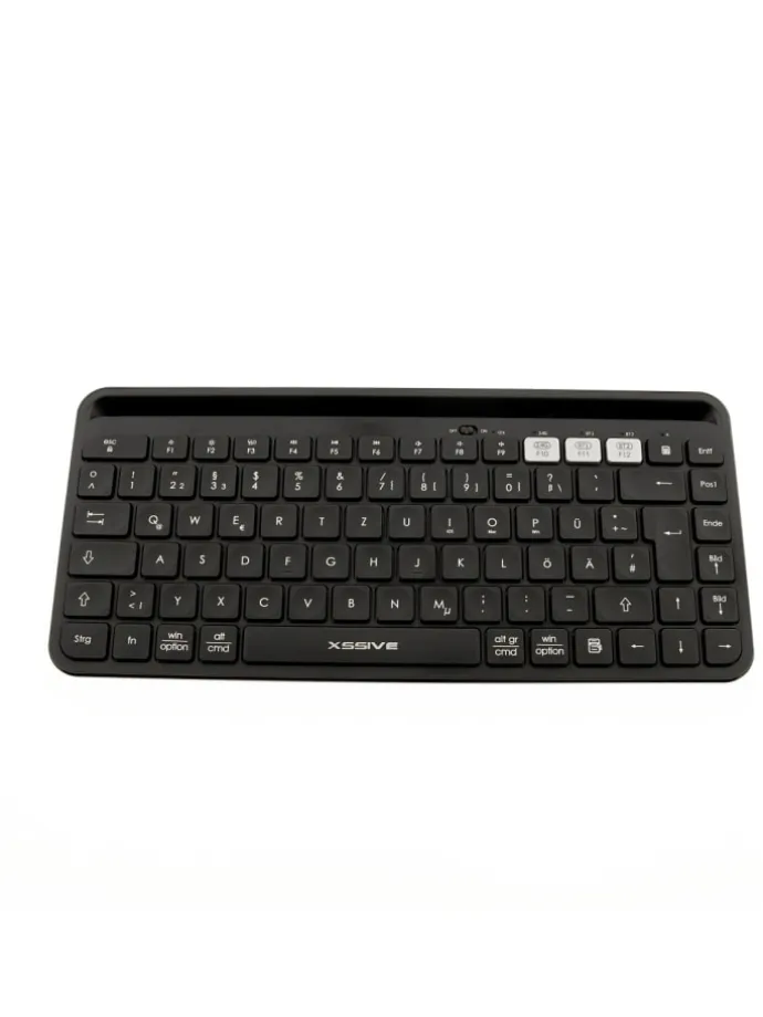 Kabellose Bluetooth Tastatur QWERTY in Schwarz