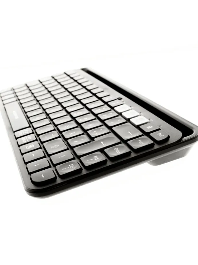 Kabellose Bluetooth Tastatur QWERTY in Schwarz