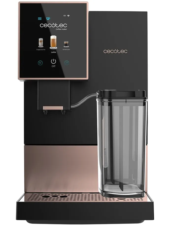 Kaffeemaschine "Compactccino Connected" in Schwarz/ Gold
