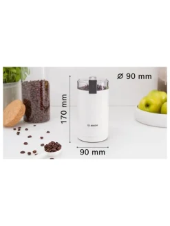 Kaffeemühle in Weiß - (H)17 cm